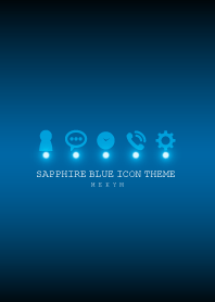 SAPPHIRE BLUE ICON THEME -MEKYM-