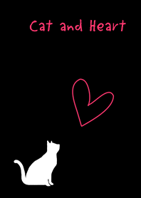 cat and heart*black
