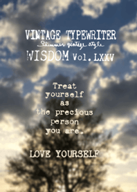 VINTAGE TYPEWRITER WISDOM Vol.LXXV