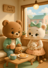 Warm Pet Cafe Afternoon Date