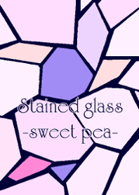 Stained glass -sweet pea-