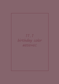 生日代表色-11月1日