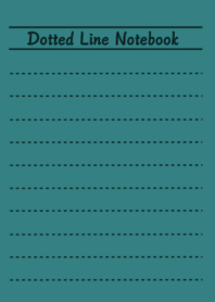 Dotted Line Color Notebook/PEACOCK GREEN