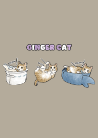 gingercat5 - khaki