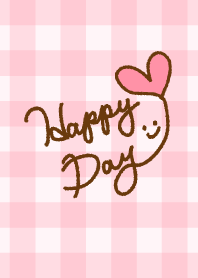 Smile -Pink check15-