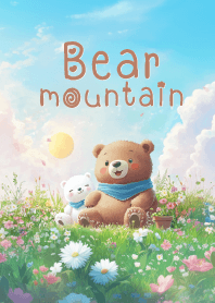 cute bear at mountain