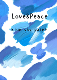 Oil painting art blue sky paint 15