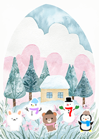 可愛い北欧風着せかえ(Winter-1007)