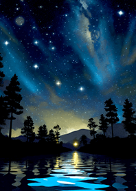 Beautiful starry night view#2771