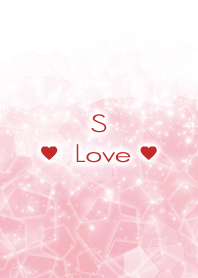 S Love Crystal Initial theme