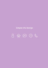 Simple life design -purple2-
