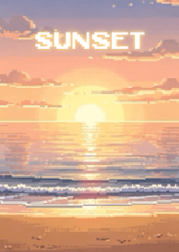 Sunset by the Sea - Pixel