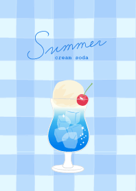 SUMMER cream soda -cobalt blue-