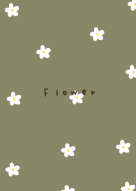 小さなお花柄とピスタチオグリーン。