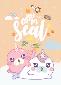 Seal Unicorn Galaxy Cute Carrot