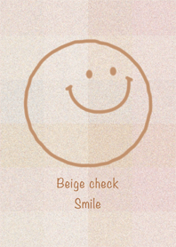 Beige check Smile
