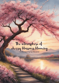 Cherry blossoms blooming in the morning