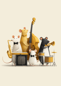 Mouse band stage performance