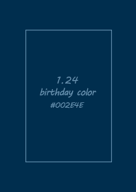 birthday color - January 24