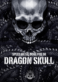 Speed metal bone fire Dragon skull 90