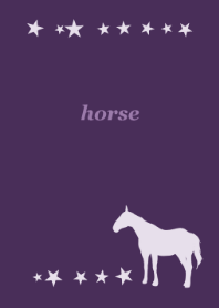 Lucky horse -purple-