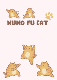 Kung Fu Orange Cat,Beige2