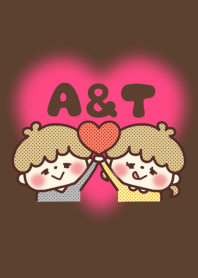 커플 이니셜♡ A and T