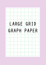 LARGE GREEN GRID GRAPH PAPER-LIGHT PURj
