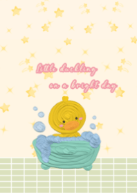 Little duckling on a bright day