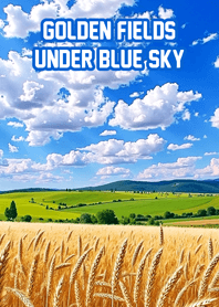 青空と黄金の麦畑
