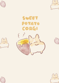simple corgi sweet potato beige.