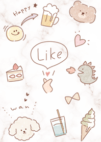 Simple illustration pinkbrown08_2