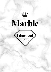 マーブル(大理石) -モノクロダイヤモンド-