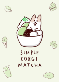 Simple Corgi Matcha