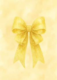 Pastel yellow bow