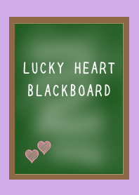 LUCKY HEART BLACKBOARD-PURPLE