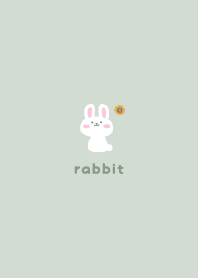 Rabbits2 Sunflower - green