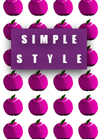 Simple style apples pink
