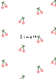 Watercolor cherry pattern.