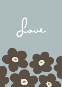 in bloom, flower br - mist blue