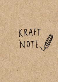 Kraft paper and notebook.