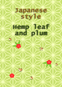 Japanese style<Hemp leaf and plum>