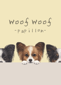 Woof Woof - Papillon - CREAM YELLOW
