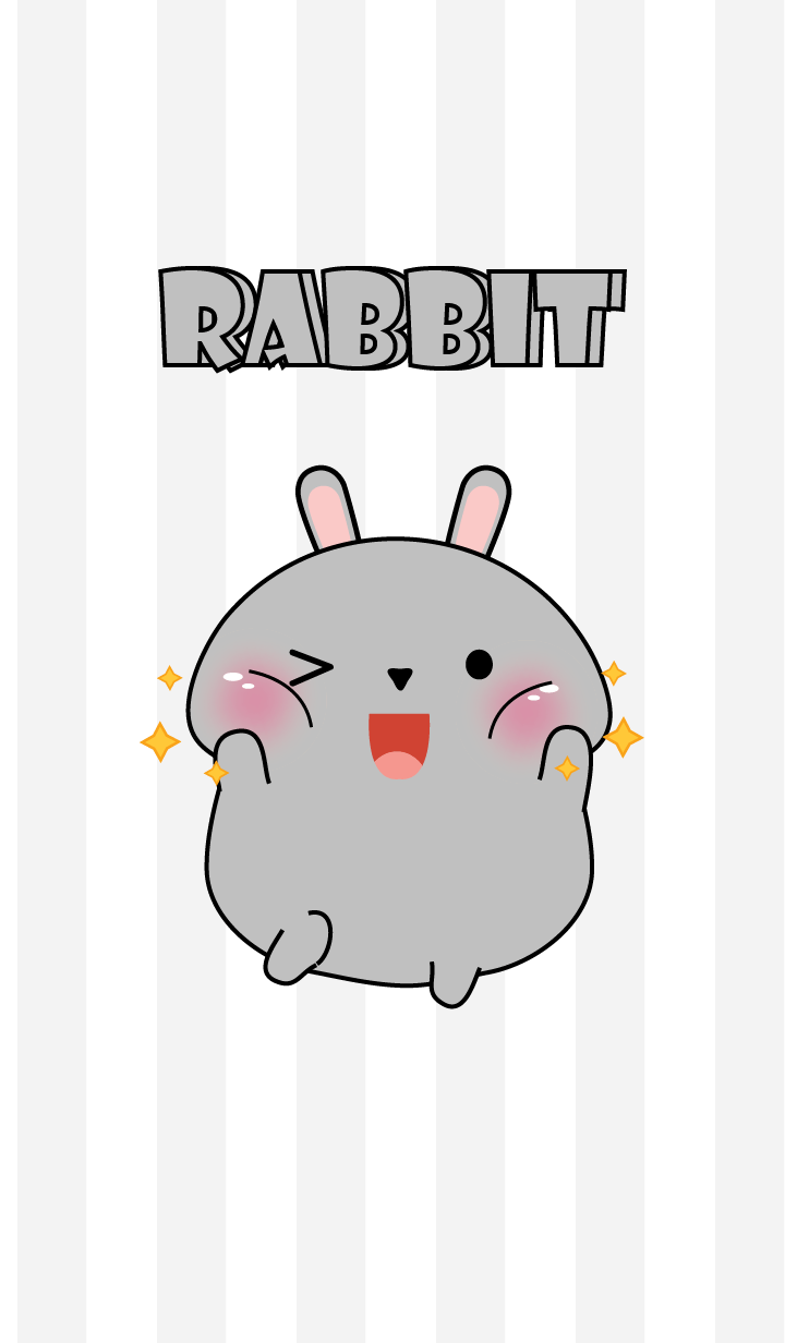 Oh! I'm Cute Grey Rabbit