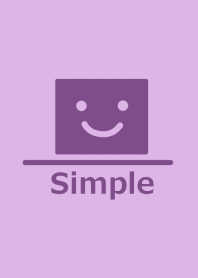 シンプルと紫四角