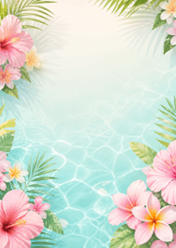 熱帶扶桑花清透水光