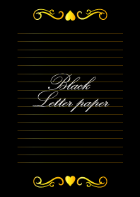 Black Letter paper *GLOSSYYELLOW*