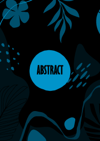 Abstract Hand Drawn Pacific Blue