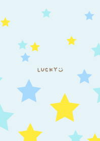 Three-colored star good luck12from Japan