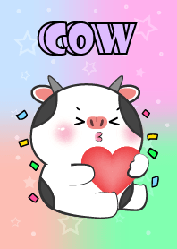 Cute Cow Love Pastel Theme